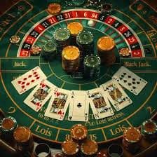 Live roulette table with dealer interaction
